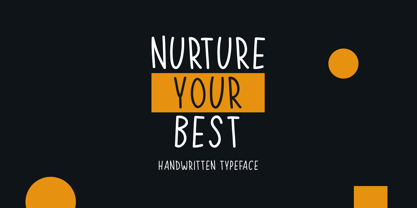 Nurture Your Best Font Poster 1