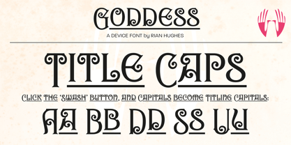 Goddess Font Poster 10