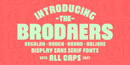Brodaers Font Poster 1