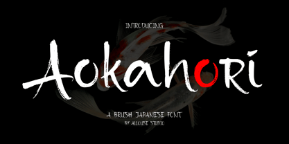 Aokahori Font Poster 1