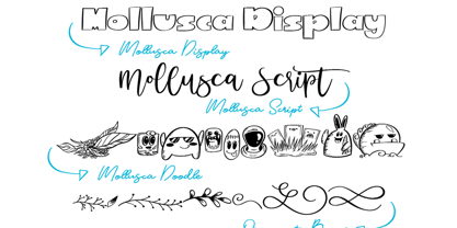 Mollusca Font Trio Font Poster 3