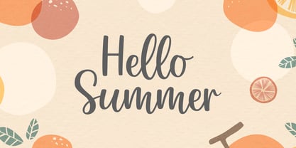 Brilliant Summer Font Poster 3