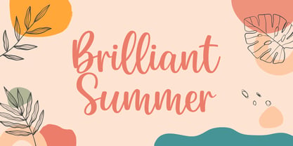 Brilliant Summer Font Poster 1