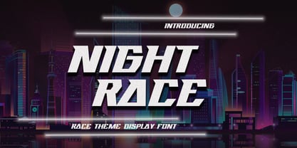 Nightrace Font Poster 1