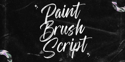 Paint Brush Script Font Poster 1