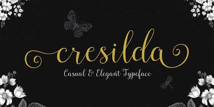 Cresilda Script Font Poster 1