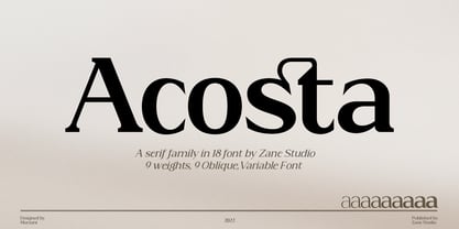 Acosta Font Poster 1