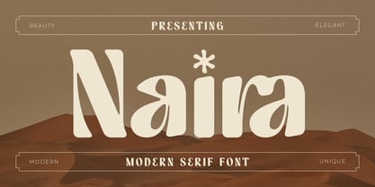 Naira Font Poster 1