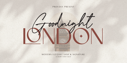 Goodnight London Font Poster 1