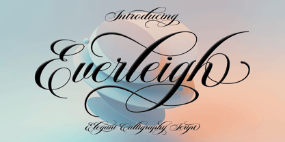 Everleigh Script Font Poster 10