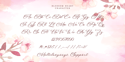 Blossom Heart Font Poster 9