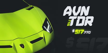 Speed Rush Font Poster 4