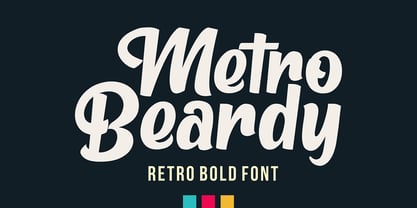 Metro Beardy Font Poster 1
