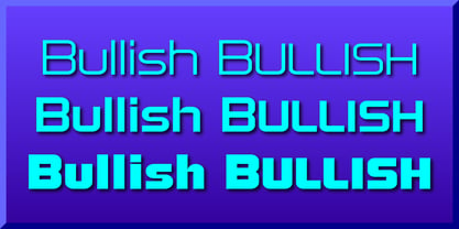 Bullish Font Poster 2