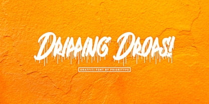 Dripping Drops Font Poster 1