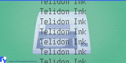 Telidon Ink Font Poster 1