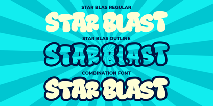 Star Blast Font Poster 6