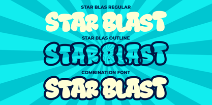 Star Blast Fuente Póster 6