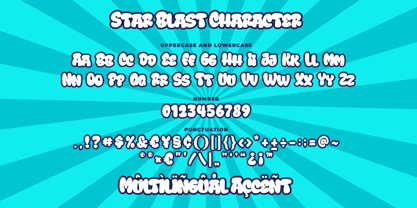 Star Blast Font Poster 7