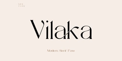Vilaka Modern Serif Font Font Poster 1