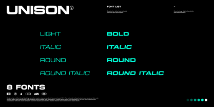 Unison Pro Font Poster 3