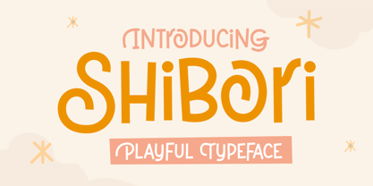 Shibori Font Poster 1