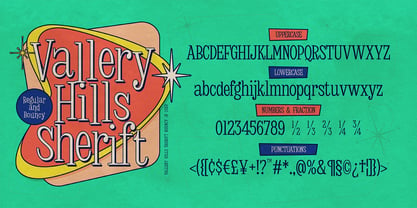 MGT Vallery Hills Font Poster 3