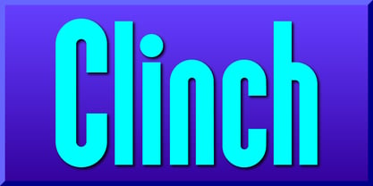 Clinch Font Poster 1