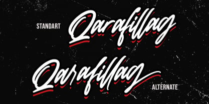 Qarafillag Font Poster 5