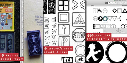 GDR Traffic Symbols Font Poster 4