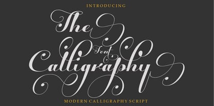 The Calligraphy Font Poster 1