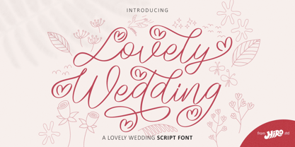Lovely Wedding Font Poster 1