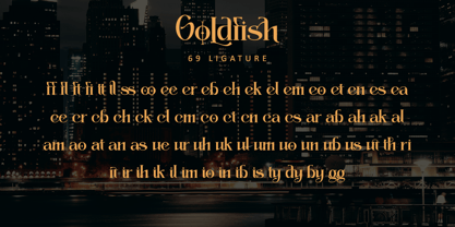 Goldfish Font Poster 9