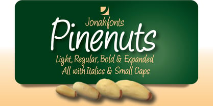 Pine Nuts Font Poster 1