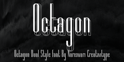 Octagon Font Poster 1