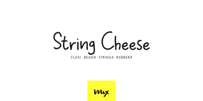 Mix String Cheese Font Poster 1