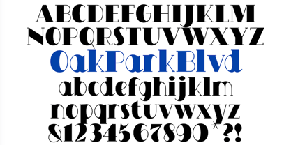 OakPark Font Poster 8