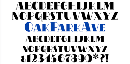 OakPark Font Poster 7