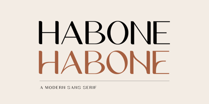 Habone Font Poster 1