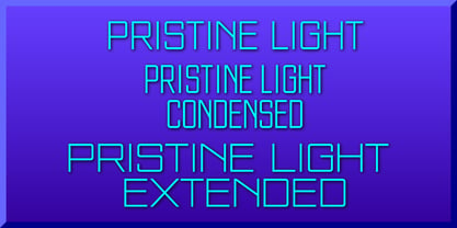 Pristine Light Font Poster 1