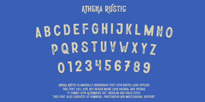 Athena Rustic Font Poster 2