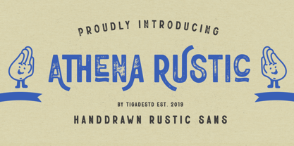 Athena Rustic Font Poster 1