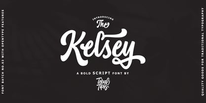 Kelsey Script Font Poster 1