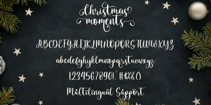 Christmas Moments Font Poster 9