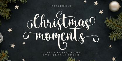 Christmas Moments Font Poster 1