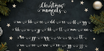 Christmas Moments Font Poster 10