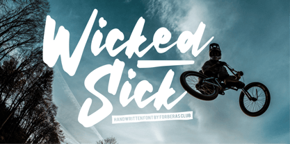 Wicked Sick Font Poster 1