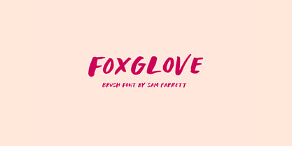 Foxglove Font Poster 1