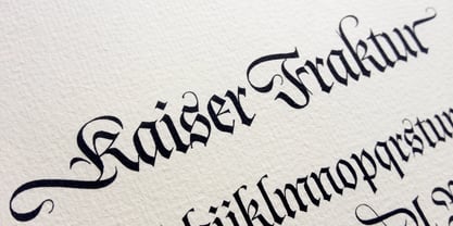 Kaiser Fraktur Font Poster 2