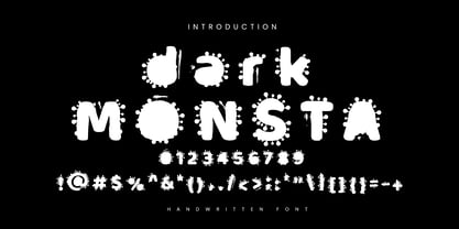 Dark Monsta Font Poster 4